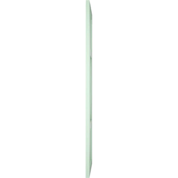 Ekena Millwork True Fit PVC Center X-Board Farmhouse Fixed Mount Shutters, Seaglass , 18W x 40H, PR - TFP107FH18X040SG