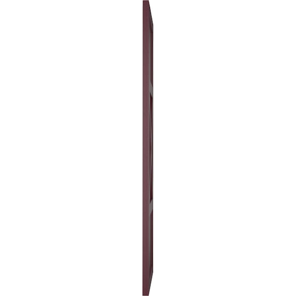 Ekena Millwork True Fit PVC Center X-Board Farmhouse Fixed Mount Shutters, Wine Red , 12W x 70H, PR - TFP107FH12X070WR