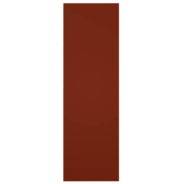 Ekena Millwork True Fit PVC Single Panel Chevron Modern Style Fixed Mount Shutters, Pepper Red, 18W x 62H, PR - TFP001CV18X062MR