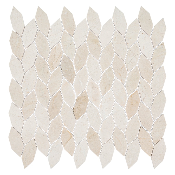 Andova Tiles SAMPLE Channing Elongated Hex 1 x 25 Marble Honeycomb Mosaic Wall  Floor Tile - SAM-ANDCHA140