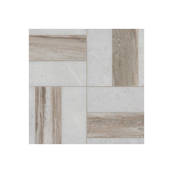 Msi Winslow Weave 12  in. X 12  in. Polished Marble Mosaic Floor And Wall Tile, 10PK - ZOR-MD-0612