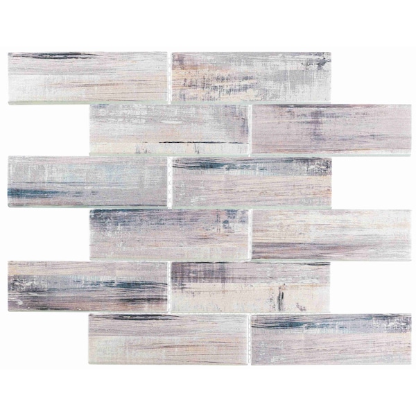 Andova Tiles SAMPLE Jasper 2 x 6 Glass Brick Joint Mosaic Tile - SAM-ANDJAS435