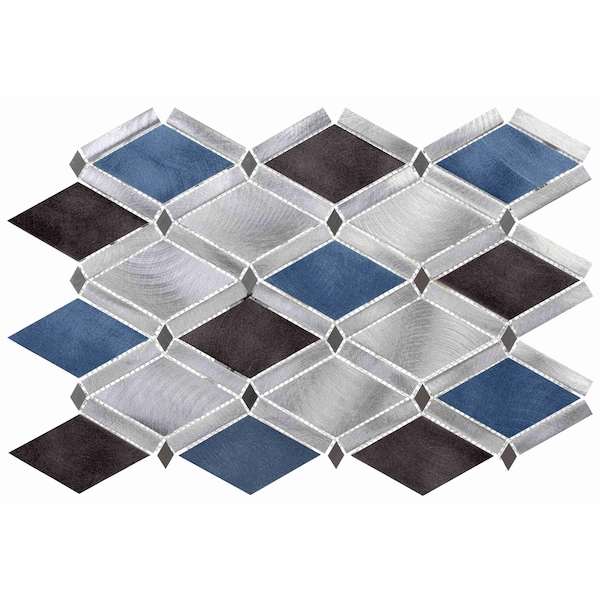 Andova Tiles SAMPLE-Geom Aluminum Metal Diamond Mosaic Wall & Floor Tile - SAM-ANDGEO396