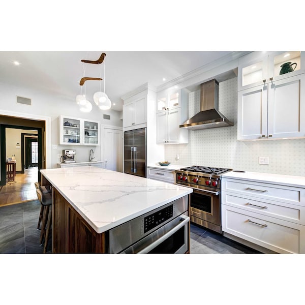 Msi White And Black Matte SAMPLE Octagon Porcelain Mosaic Tile - ZOR-MD-0407-SAM