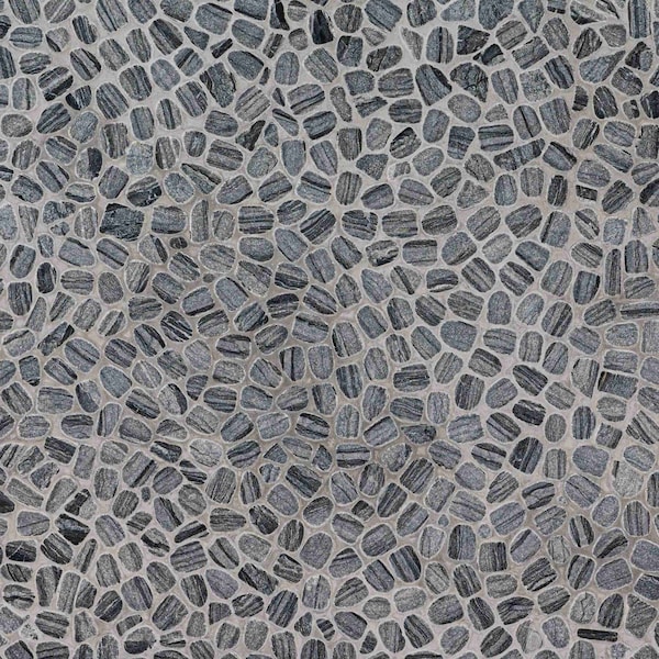 Msi Henley Pebble 12 in x 12 in Tumbled Marble Mesh Mounted Mosaic Tile, 10PK - ZOR-MD-0593