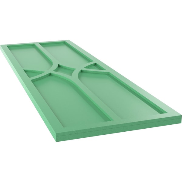 Ekena Millwork True Fit PVC Cedar Park Fixed Mount Shutters, Lilly Pads, 15W x 72H, PR - TFP001CP15X072LP