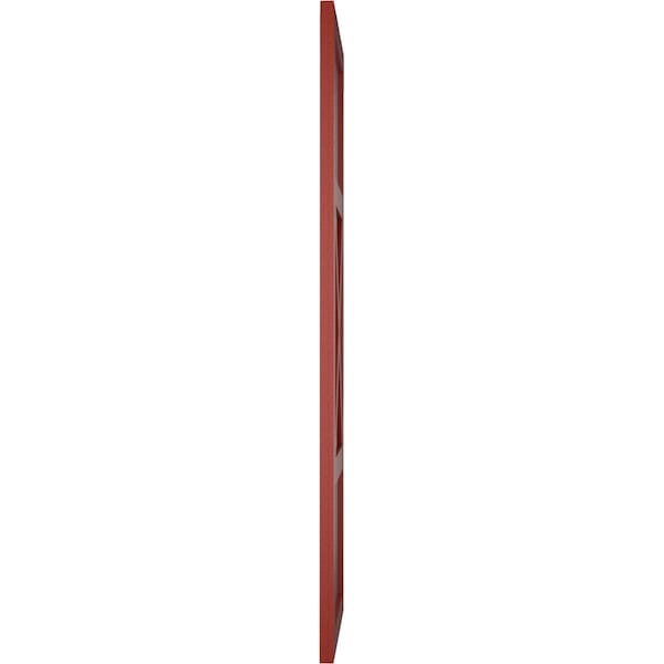 Ekena Millwork True Fit PVC Center X-Board Farmhouse Fixed Mount Shutters, Pepper Red , 15W x 62H, PR - TFP107FH15X062MR