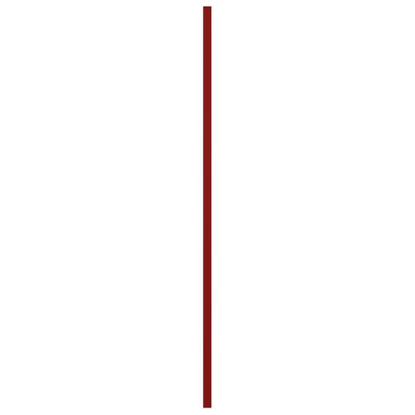 Ekena Millwork True Fit PVC Farmhouse/Flat Panel Combination Fixed Mount Shutters, Fire Red, 18W x 46H, PR - TFP101FC18X046BR