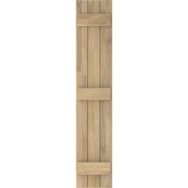 Ekena Millwork Americraft 3-Board (3 Batten) Exterior Real Wood Joined Board-n-Batten Shutters, ARW401BB311X83UNH, PR - ARW401BB311X83UNH