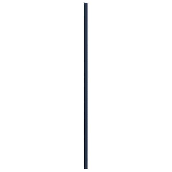 Ekena Millwork True Fit PVC Cedar Park Fixed Mount Shutters, Starless Night Blue, 12W x 28H, PR - TFP001CP12X028OB