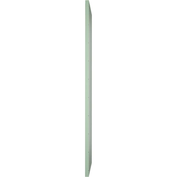 Ekena Millwork 18W x 48H True Fit PVC Diagonal Slat Modern Style Fixed Mount Shutters, Track Green, PR - TFP001DG18X048TG