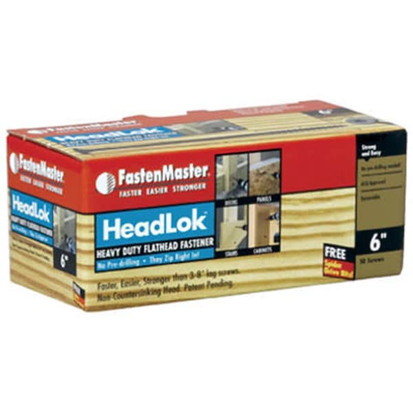 Fastenmaster FMHLGM006-50 Tornillo Headlok de 6 pulgadas, paquete de 50 - FA574198