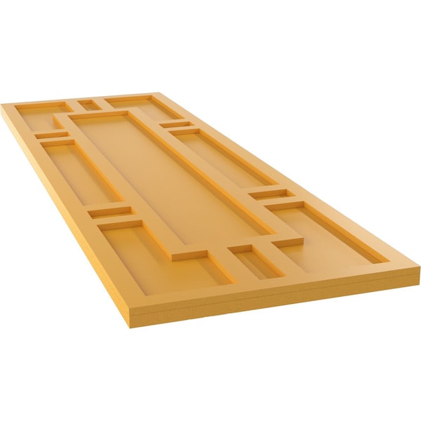 Ekena Millwork True Fit PVC Hastings Fixed Mount Shutters, Turmeric, 12W x 73H, PR - TFP001HS12X073TU