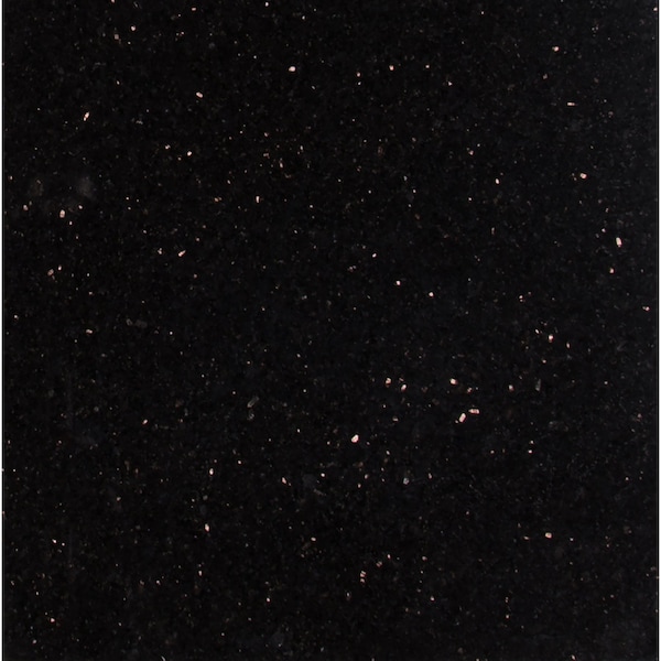 Msi Black Galaxy 12 In. X 12 In. Polished Granite Floor And Wall Tile, 10PK - ZOR-NS-0043