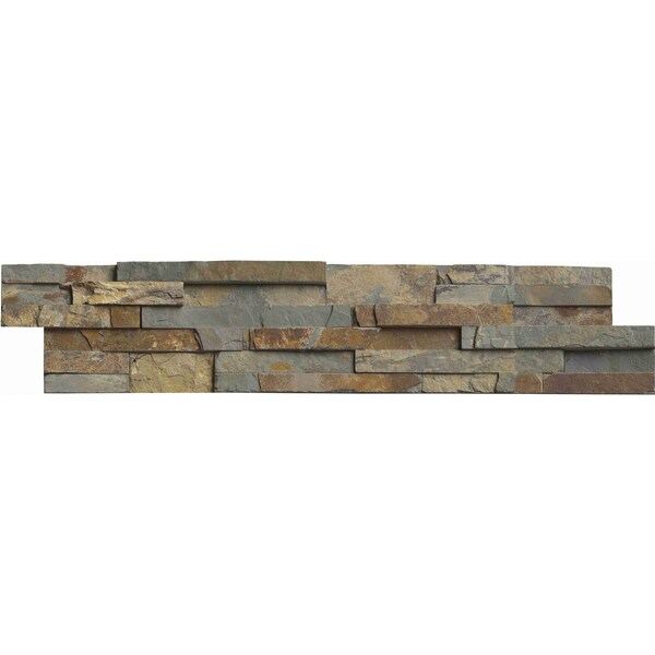 Msi Gold Rush Ledger Panel SAMPLE Natural Quartzite Wall Tile - ZOR-PNL-0075-SAM