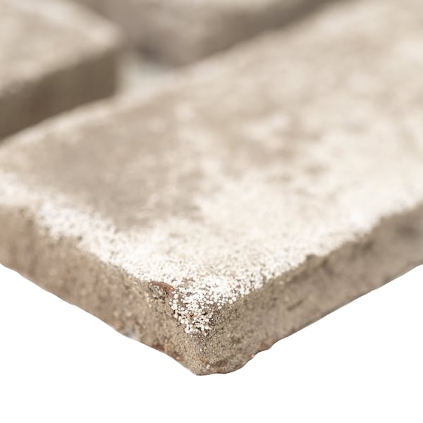 Msi Doverton Gray 125 in X 255 in Clay Brick Herringbone Mosaic Tile, 5PK - ZOR-MD-0539