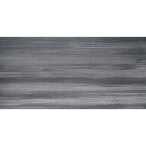 Msi Water Color Graphite 12 In. X 24 In. Glazed Porcelain Floor And Wall Tile, 6PK - ZOR-PT-0353