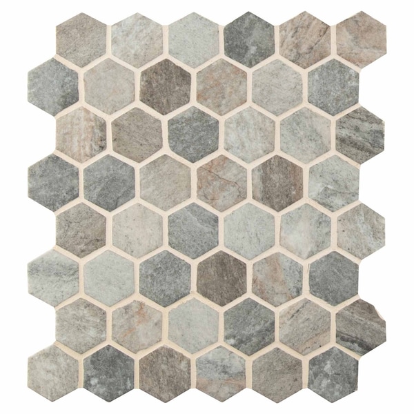 Msi Stonella Hexagon SAMPLE Glass Mesh-Mounted Mosaic Tile - ZOR-MD-0274-SAM