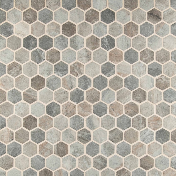 Msi Stonella Hexagon SAMPLE Glass Mesh-Mounted Mosaic Tile - ZOR-MD-0274-SAM