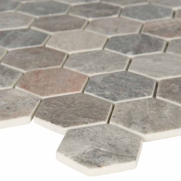 Msi Stonella Hexagon SAMPLE Glass Mesh-Mounted Mosaic Tile - ZOR-MD-0274-SAM