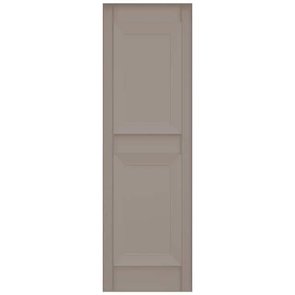 Ekena Millwork Mid-America Vinyl, Standard Size Williamsburg Double Panel Shutters, 21243008, PR - 00021243008