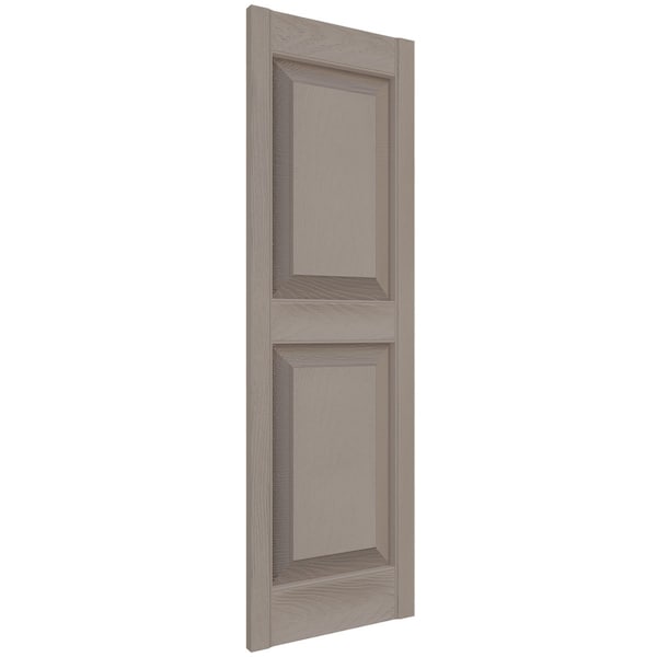 Ekena Millwork Mid-America Vinyl, Standard Size Williamsburg Double Panel Shutters, 21243008, PR - 00021243008