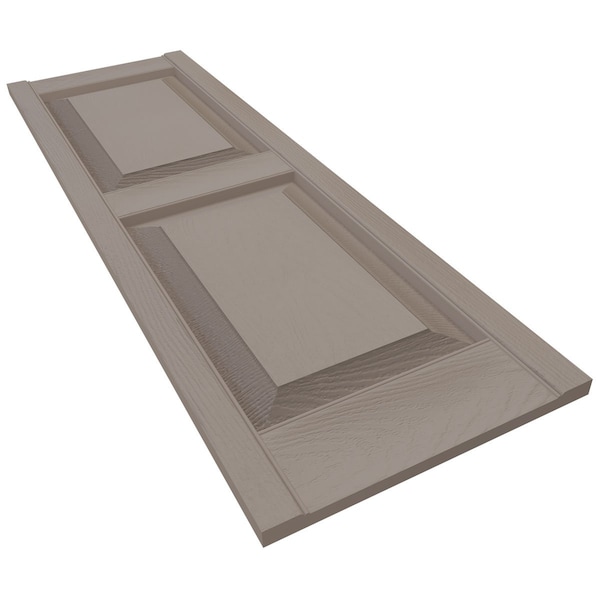 Ekena Millwork Mid-America Vinyl, Standard Size Williamsburg Double Panel Shutters, 21243008, PR - 00021243008