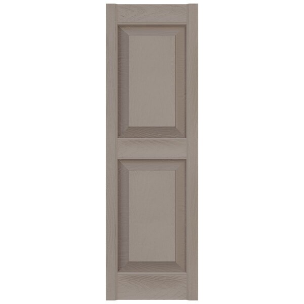 Ekena Millwork Mid-America Vinyl, Standard Size Williamsburg Double Panel Shutters, 21243008, PR - 00021243008