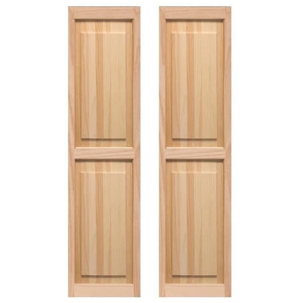 Pinecroft Pinecroft SHP39 Exterior Raised Panel Shutters 15 x 39 in. - SHP39