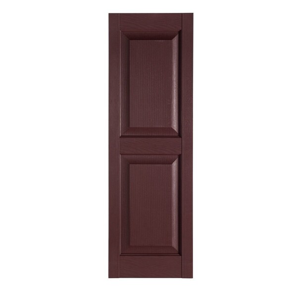 Perfect Shutters 15 Inch x 71 Inch Raised Panel Exterior Vinyl Shutter, PR - RP-15-71-260