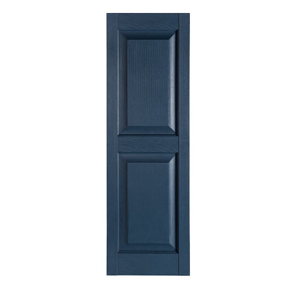 Perfect Shutters 15 Inch x 59 Inch Raised Panel Exterior Vinyl Shutter, PR - RP-15-59-04