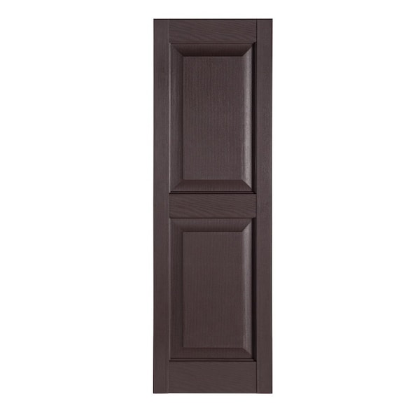 Perfect Shutters 15 Inch x 67 Inch Raised Panel Exterior Vinyl Shutter, PR - RP-15-67-25