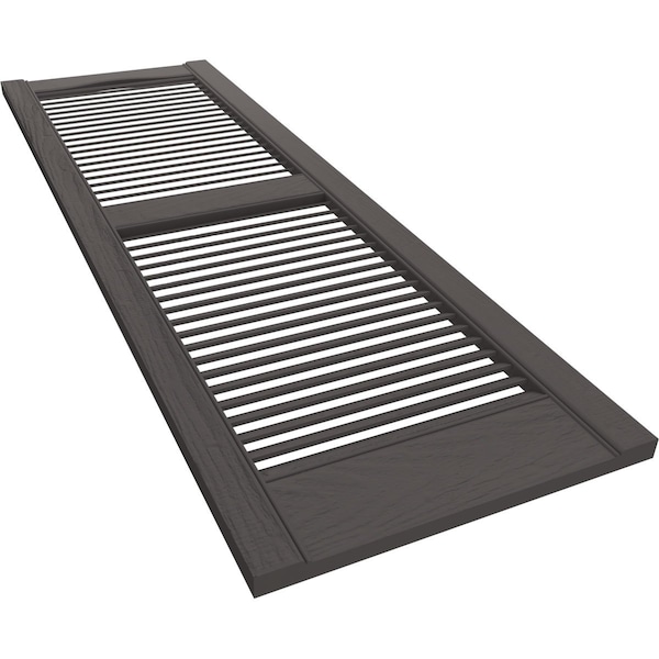 Ekena Millwork Builders Edge, TailorMade Cathedral Top Center Mullion, Open Louver Shutters, BEL1120063018, PR - BEL1120063018