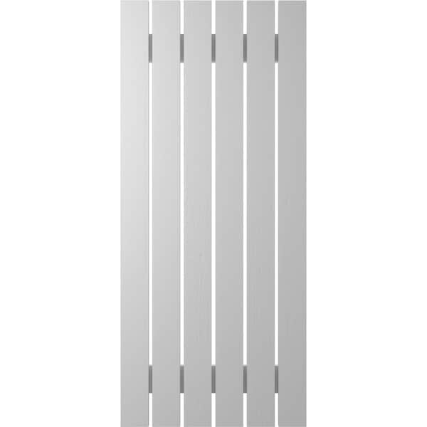 Ekena Millwork Americraft 6-Board (2 Batten) Exterior Real Wood Spaced Board-n-Batten Shutters, ARW101SB623X32PRH - ARW101SB623X32PRH