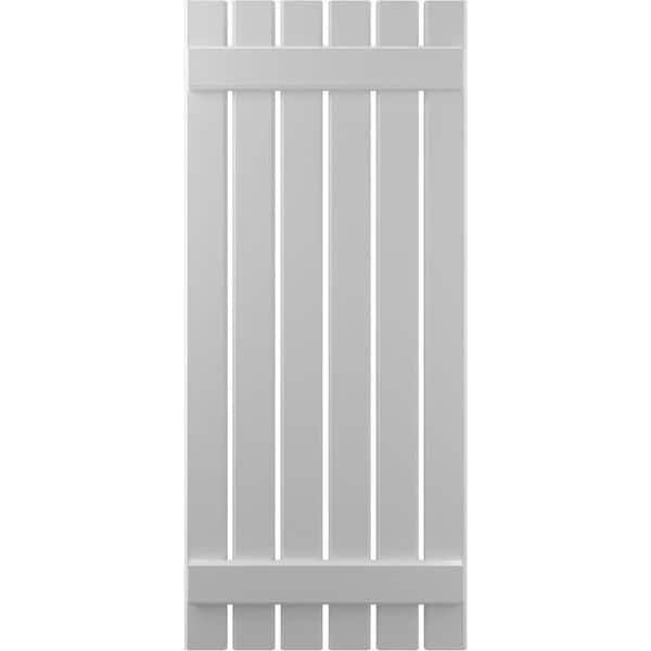 Ekena Millwork Americraft 6-Board (2 Batten) Exterior Real Wood Spaced Board-n-Batten Shutters, ARW101SB623X82PRH - ARW101SB623X82PRH