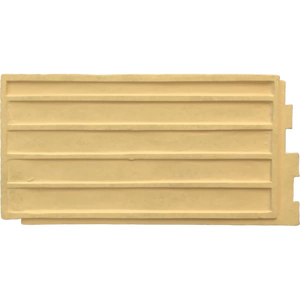 Ekena Millwork 48 5/8"W x 24 3/4"H x 1 1/4"D Cascade Stacked Stone, StoneWall Faux Stone Siding Panel, Smokey Ridge - PNU24X48CASR