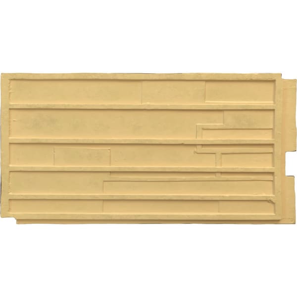 Ekena Millwork 45 3/4"W x 24 1/2"H x 1 1/4"D Canyon Ridge Stacked Stone Faux Stone Siding Panel Canyon Brown - PNU24X48CNCB