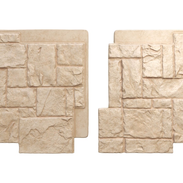 Ekena Millwork Castle Rock Stacked Stone, StoneWall Faux Stone Siding Panel - PNU24X48CROF