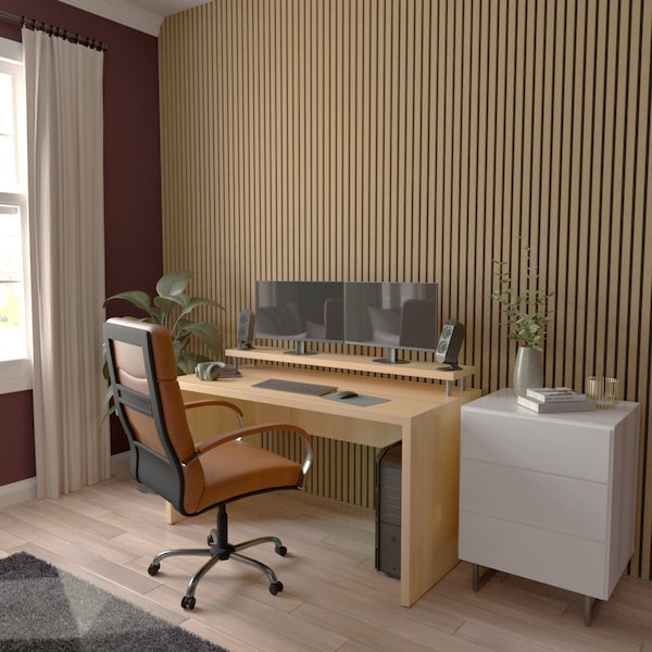Ekena Millwork AcoustixPro Noise Cancelling Traditional Medium Slat Wall Panel - SWA1000X0500TRAB