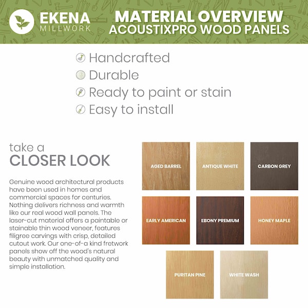 Ekena Millwork AcoustixPro Noise Cancelling Traditional Medium Slat Wall Panel - SWA1000X0500TRAB