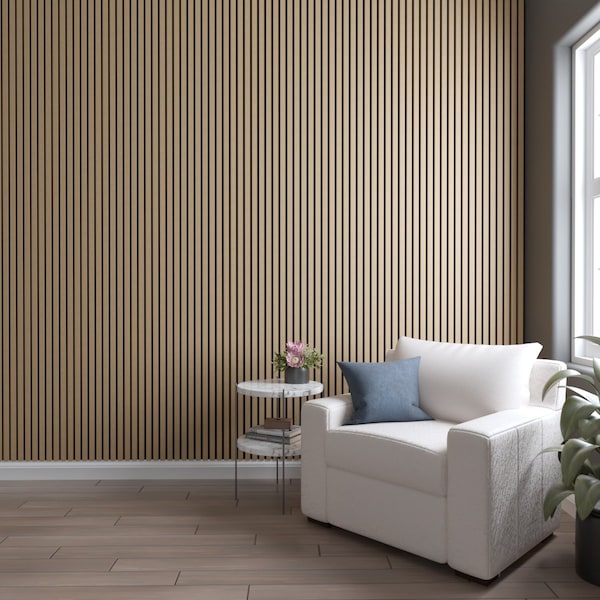 Ekena Millwork AcoustixPro Noise Cancelling Traditional Medium Slat Wall Panel - SWA1000X0500TRAB