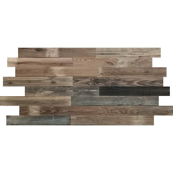 Ejoy Rustic Look Reclaimed Barn Wood Wall Panels, 48in x 4.6in, 7PK - SW100_7PC