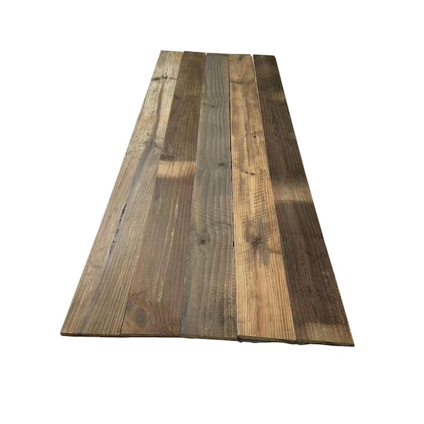 Ejoy Rustic Look Reclaimed Barn Wood Wall Panels, 48in x 4.6in, 7PK - SW100_7PC