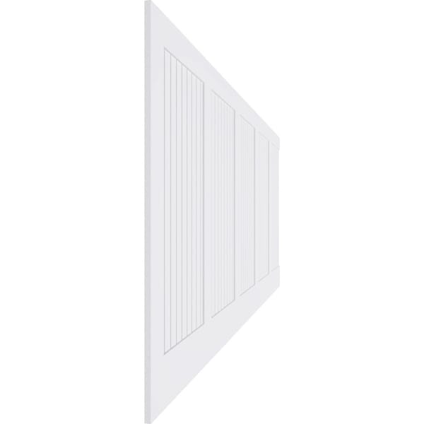 Ekena Millwork 40"H x 94 1/2"W Framed Beadboard PVC Wainscot Paneling Kit - WPK40X94FBD