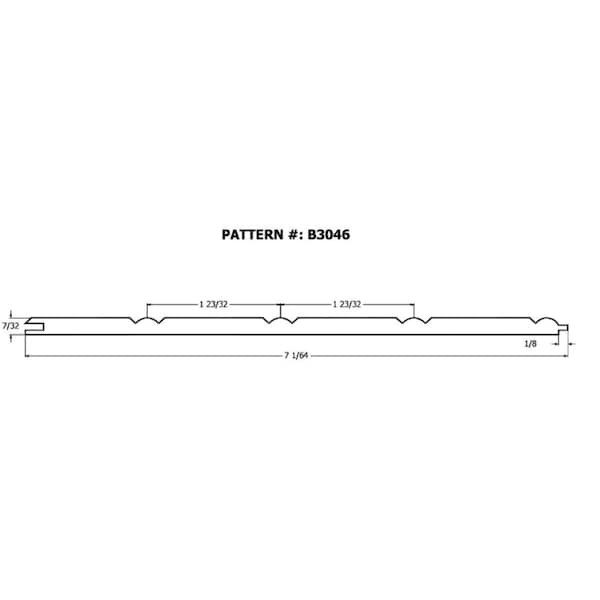 Alexandria Moulding Alexandria Moulding 1/4 in. H X 7 in. W X 32 in. L Primed White MDF Wall Panel - B3046-96032C