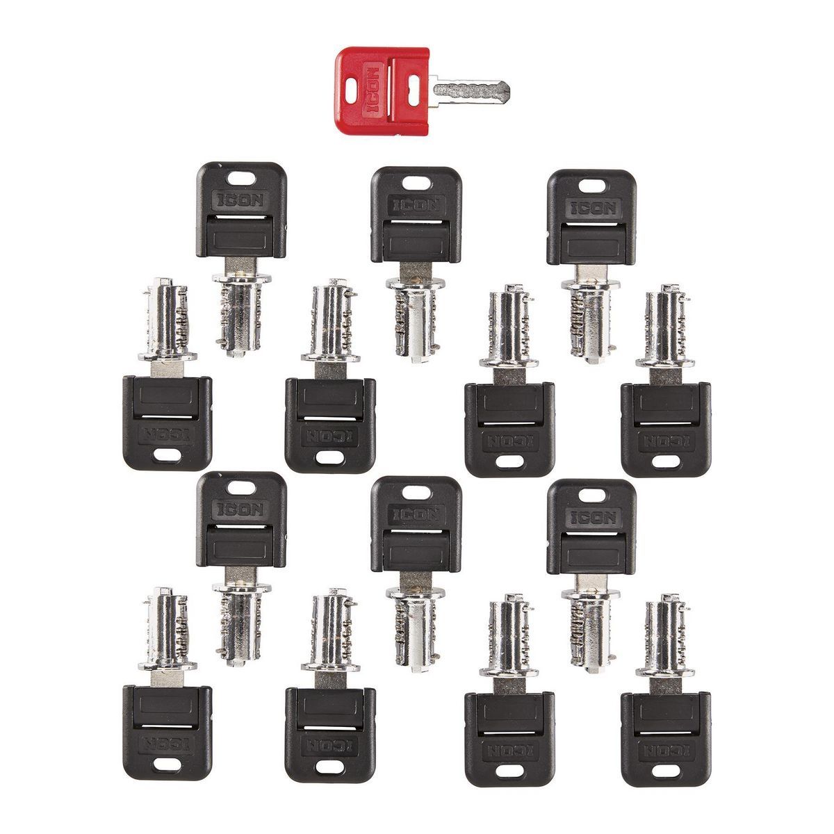 Set de cerraduras de caja de herramientas de íconos, paquete de 15 - 58724