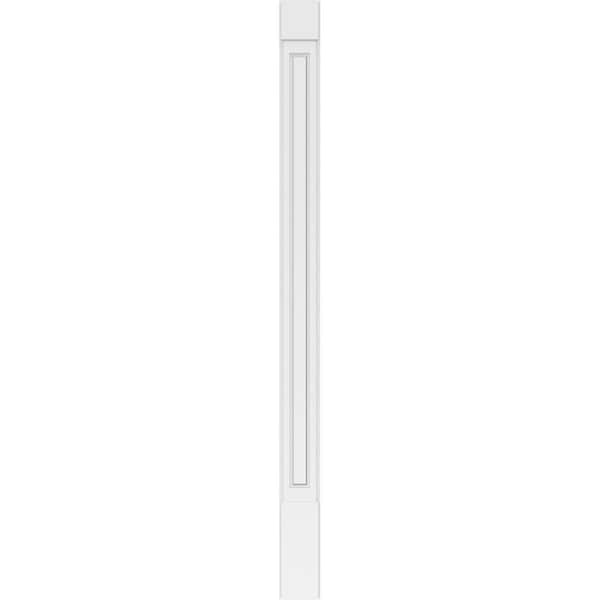 Ekena Millwork Raised Panel PVC Pilaster w/Standard Capital & Base, 7W x 102H x 2P, PR - PILP07X102RP01-2