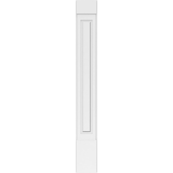 Ekena Millwork Raised Panel PVC Pilaster w/Standard Capital & Base, 9W x 72H x 2P, PR - PILP09X072RP01-2