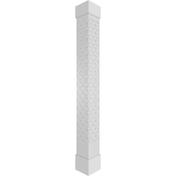 Ekena Millwork Craftsman Classic Square Non-Tapered Medium Marrakesh Fretwork Column - CC1208ENMKMCSCS