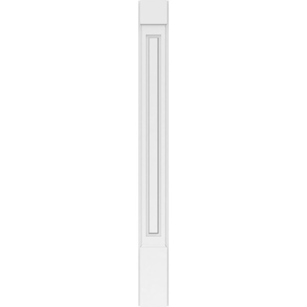 Ekena Millwork Raised Panel PVC Pilaster w/Standard Capital & Base, 6"W x 60"H x 2"P - PILP06X060RP01-2